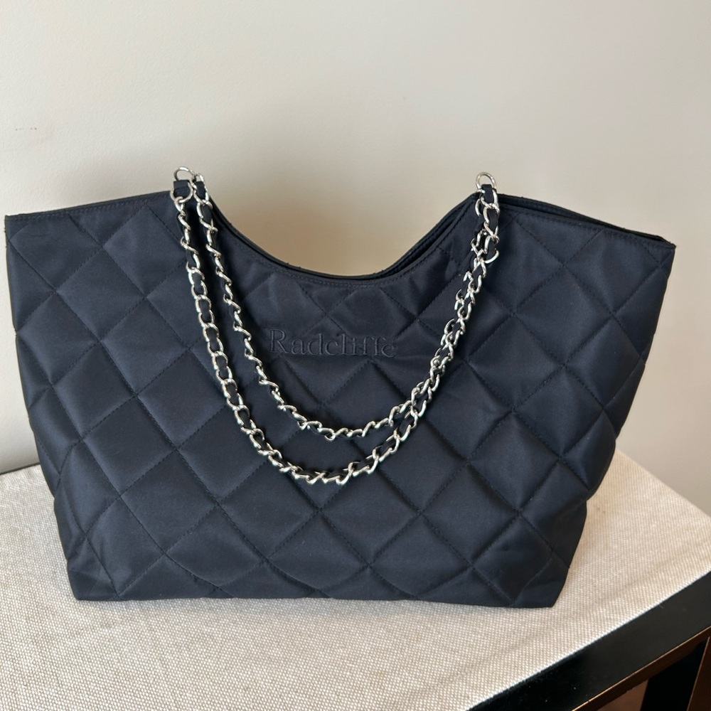 Radcliffe’s Sophisticated Black Quilted Tote by Satchels New York